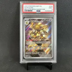 ALAKAZAM #009 BLACK STAR PROMO MEGA ETB GARDEVOIR 2025 POKEMON MEP PSA 9 - Image 1