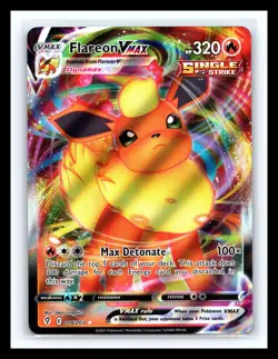 💥 Pokemon TCG Flareon Vmax SWSH07: Evolving Skies 018/203 Ultra Rare Holo - Image 1