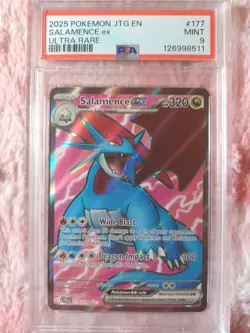 Pokemon TCG Salamence EX Journey Together PSA 9 MINT Holo Ultra Rare 177 JTG EN - Image 5