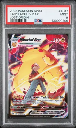PSA 9 PIKACHU VMAX TG17/TG30 FULL ART LOST ORIGIN POKEMON ⚡ - Image 1