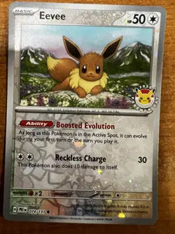 Eevee - (Pokemon Day 2025) (Reverse Cosmos Holo) 074/131 NM Pokemon TCG - Image 1