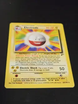 Pokemon TCG Base Set 2 Electrode 25/130 Non-Holo - Rare - LP - Image 3