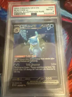 Blastoise ex 200/165 PSA 8 NM-MT Secret Rare Holo Scarlet & Violet 151 Pokemon - Image 3