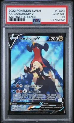 2022 GARCHOMP V TG23 PSA 10 POKEMON SWORD & SHIELD ASTRAL RADIANCE - Image 1