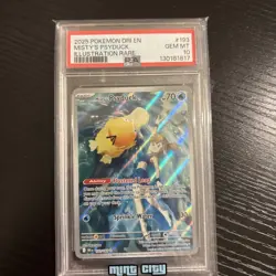 Pokemon 2025 Misty's Psyduck 193/182 IR Destined Rivals GEM MINT PSA 10 TCG - Image 1
