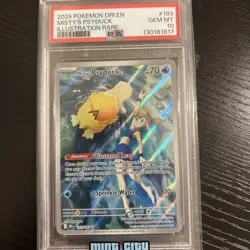 Pokemon 2025 Misty's Psyduck 193/182 IR Destined Rivals GEM MINT PSA 10 TCG - Image 3