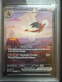 Pokemon TCG Charizard EX 199/165 Scarlet & Violet 151 Special Illustration Rare - Image 2