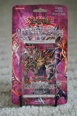 2003 Yu-Gi-Oh Magician’s Force Unlimited Blister Pack Sealed TCG Booster - Image 1