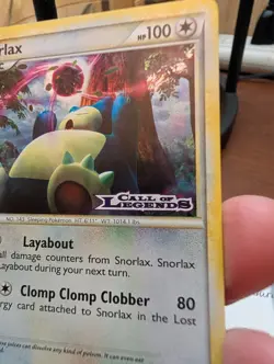 Pokemon Call of Legends Stamped Prerelease Promo Snorlax 33/95 - Image 3
