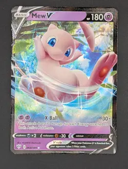 Mew V 069/189 Ultra Rare Pokemon TCG SWSH03: Darkness Ablaze NM - Image 1