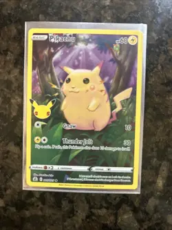 Pokemon Pikachu TCG Celebrations Card 005/025 25th Anniversary Near Mint To Mint - Image 1