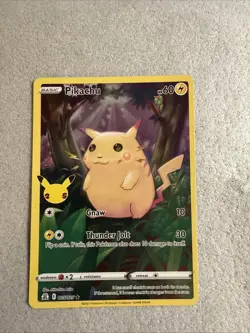 Pokemon Pikachu TCG Celebrations Card 005/025 25th Anniversary NM/Mint - Image 1