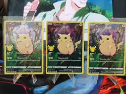 Pokemon TCG Celebrations Pikachu x3 Holo Card 005/025 25th Anniversary NM/M - Image 1