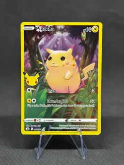 Pikachu 005/025 Celebrations Holo 25th Anniversary Pokemon Card TCG NM (A) - Image 1