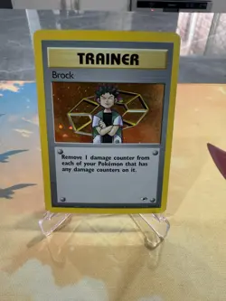 Pokemon TCG Gym Heroes Brock 15/132 Holo Rare 2000 - Image 1