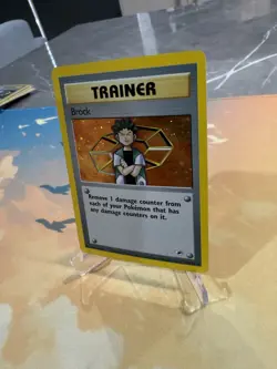 Pokemon TCG Gym Heroes Brock 15/132 Holo Rare 2000 - Image 2