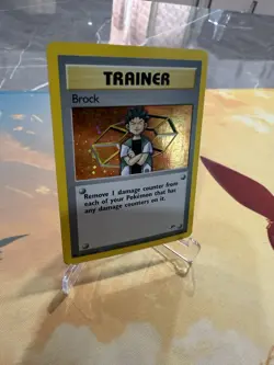 Pokemon TCG Gym Heroes Brock 15/132 Holo Rare 2000 - Image 3