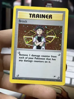 #2 Brock 15/132 Gym Heroes 2000 Holo Rare WOTC Pokemon Card TCG - Image 3