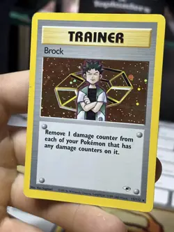 #2 Brock 15/132 Gym Heroes 2000 Holo Rare WOTC Pokemon Card TCG - Image 4