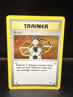 Pokemon Brock 15/132 Gym Heroes 2000 Holo Rare WOTC Pokemon Card - Image 2