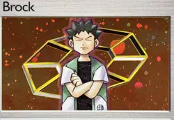 Brock 15/132 HOLO Gym Heroes Series RARE POKEMON TRAINER CARD 1999-2000 - LP - Image 3