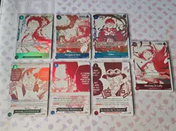 One Piece OP13 3rd Anniversary Treasure Pack Campaign Promo Set Of 7 - English - Image 1