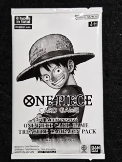 One Piece Card Game 3rd Anniversary Treasure Campaign Promo Pack Sealed - Image 1