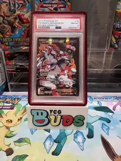 Pokemon TCG Team Magma's Groudon EX Holo Rare Card 15/34 Double Crisis PSA 8 - Image 1