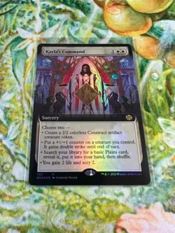 Kayla's Command (Extended Art Foil) MTG: The Brothers' War Pack Fresh - Image 1