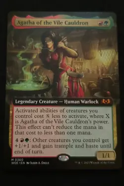 Agatha of the Vile Cauldron (Extended Art) Wilds of Eldraine Regular - UNPLAYED - Image 1