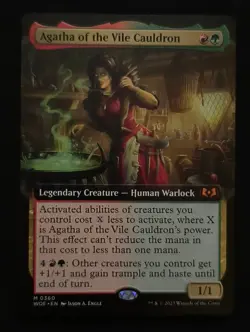 Agatha of the Vile Cauldron (Extended Art) Wilds of Eldraine Regular - UNPLAYED - Image 2