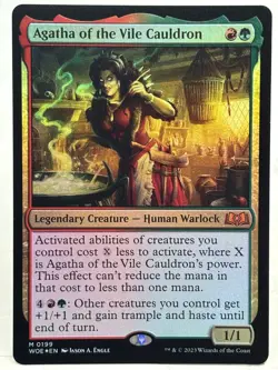 Agatha Of The Vile Cauldron NM* FOIL Wilds Of Eldraine ENGLISH 0199 -UnltdCards - Image 1