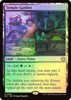 🔮Temple Garden - Foil - NM - Rare - Lorwyn Eclipsed - MTG - Image 1