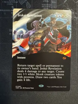 Jeskai Revelation (Borderless) #361 (NM) Tarkir Dragonstorm TDM Magic MTG - Image 1