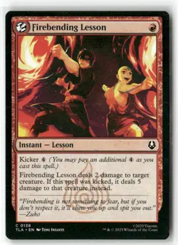 Firebending Lesson MTG Avatar The Last Airbender NM - Image 1