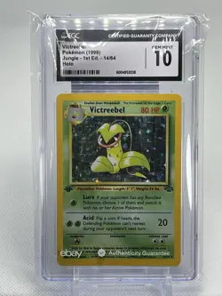 1999 Victreebel Jungle 1st Edition Holo ✨14/64 Pokemon Card CGC 10 Gem Mint🔥📈 - Image 1