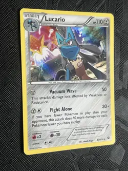 Pokemon TCG Lucario 63/124 Fates Collide Holo (English) - NM - Image 4