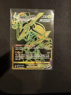 Pokemon TCG Rayquaza VMAX TG29/TG30 Secret Rare Full Art Holo Silver Tempest - Image 1