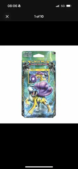 Pokemon TCG [Sun & Moon: Lost Thunder] - Storm Caller Theme Deck (Raikou)-Sealed - Image 3