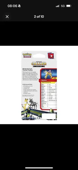 Pokemon TCG [Sun & Moon: Lost Thunder] - Storm Caller Theme Deck (Raikou)-Sealed - Image 4