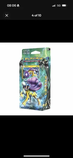 Pokemon TCG [Sun & Moon: Lost Thunder] - Storm Caller Theme Deck (Raikou)-Sealed - Image 5