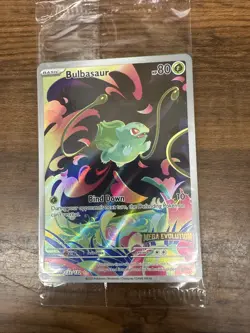 Pokemon TCG Bulbasaur Mega Evolution Stamped SEALED! Promo 133/132 K - Image 1