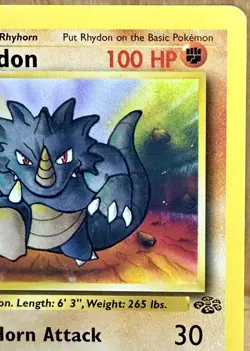 Rhydon 45/64 Jungle Set 1st Edition 1999 Vintage Pokemon TCG - Image 4