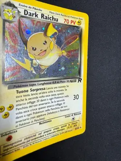 Pokemon Dark Raichu 83/82 Team Rocket Rara Holo Unlimited Wizards ITA Vintage - Image 3