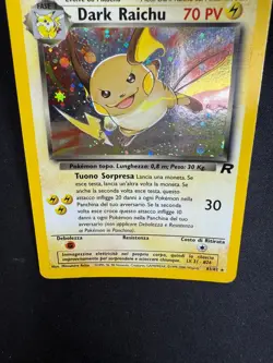 Pokemon Dark Raichu 83/82 Team Rocket Rara Holo Unlimited Wizards ITA Vintage - Image 5