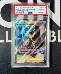 Cynthia's Ambition - GG60/GG70 Crown Zenith Pokemon Card - PSA Gem Mint 10 - Image 1