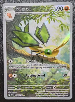 Vibrava 206/191 Pokemon TCG Surging Sparks Illustration Rare Card - ENGLISH NM/M - Image 1
