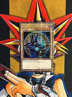 RA04-EN016 Dark Magician Quarter Century Secret Rare 1st Ed Bandai Art Yugioh - Image 1
