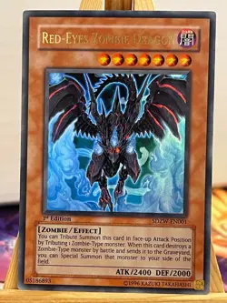 Rotaugiger Zombiedrache SDZW-EN001 Ultra Rare Englisch EX YUGIOH - Image 1
