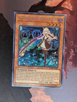 Sky Striker Ace - Raye BLHR-EN089 Secret Rare 1st Edition YuGiOh TCG Card - Image 1